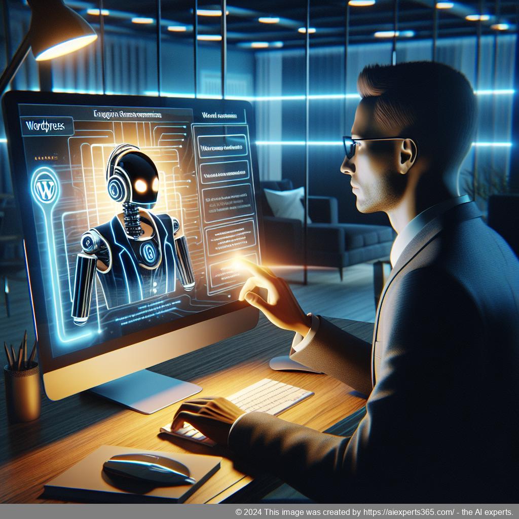 A visual representation showcasing a smart WordPress chatbot plugin enhancing customer engagement through AI technology.