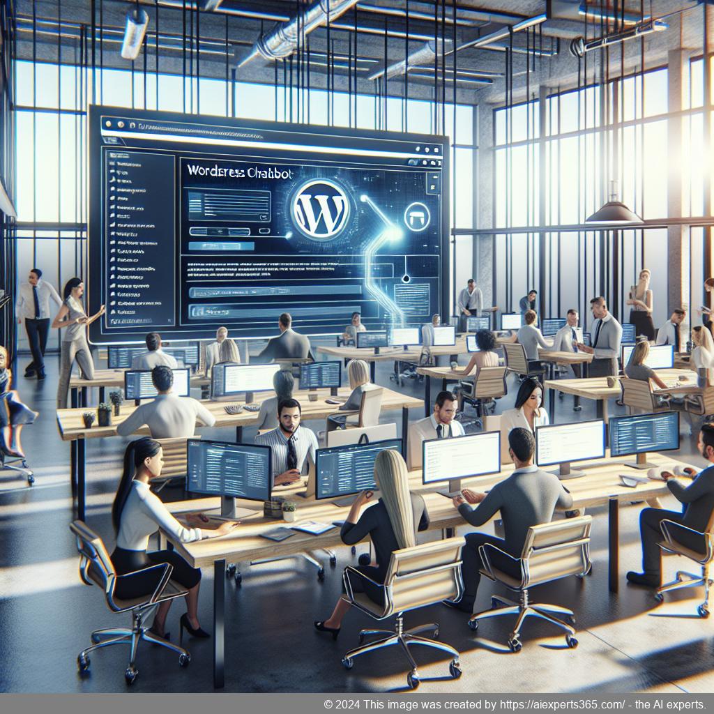 A visually appealing representation of a well-designed WordPress chatbot plugin enhancing user engagement on websites.