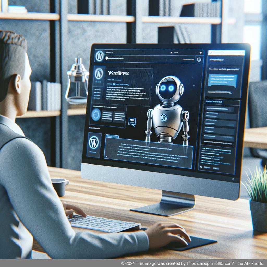 Ailisha's AI Chatbot interface showcasing its user-friendly design and key functionalities for effective communication on WordPress websites.
