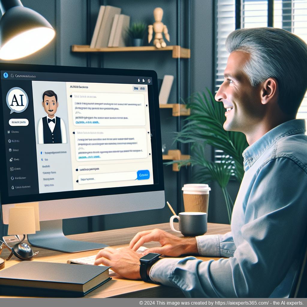A visually engaging representation of a WordPress chatbot enhancing customer service on a website.