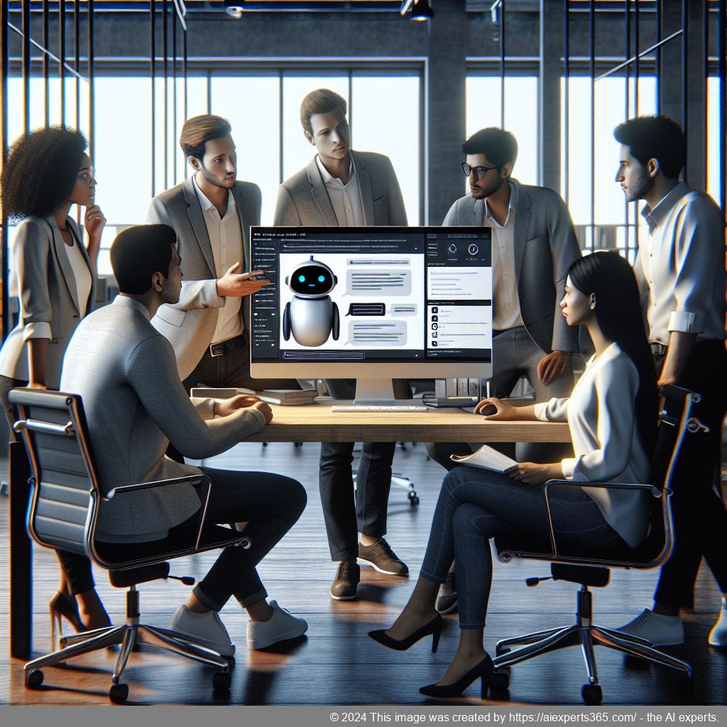 A screenshot showcasing Ailisha's AI Chatbot interface on a WordPress website highlighting its features such as customization options and analytics.