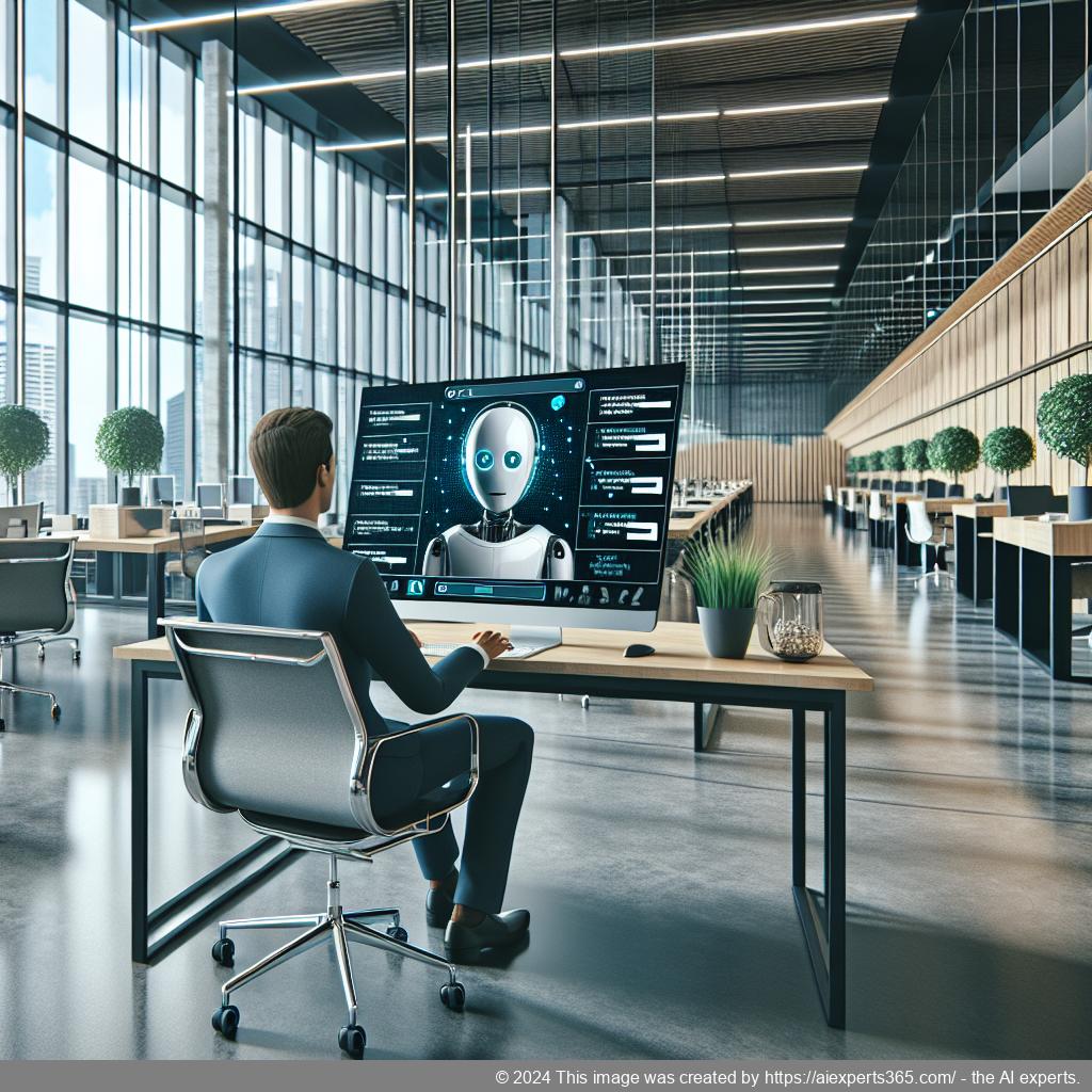 A visual representation of a modern WordPress website featuring a friendly AI-driven chatbot assisting users.