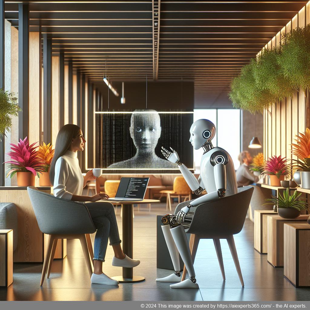 A visually engaging representation of a WordPress Chatbot Plugin in action, showcasing its interface on a laptop screen with users interacting seamlessly.