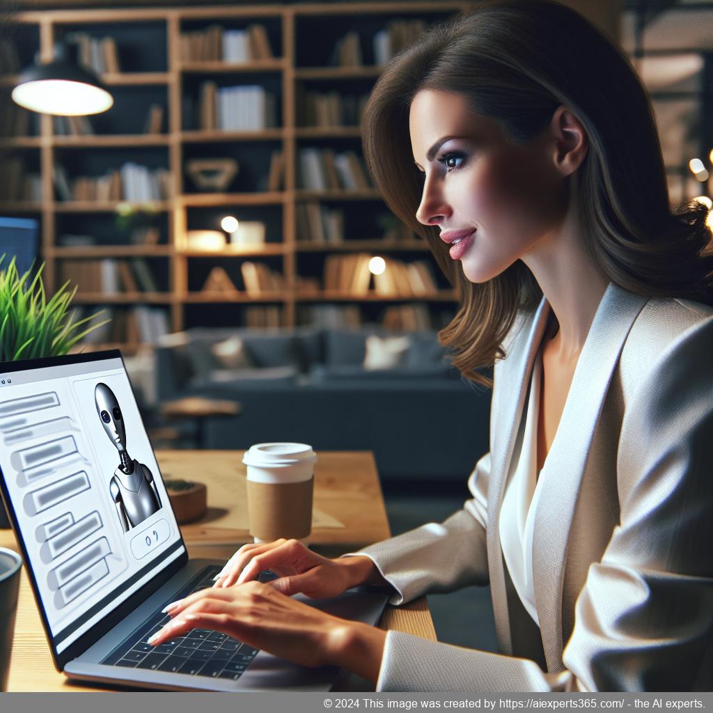 A screenshot showcasing Ailisha's AI Chatbot interface integrated into a modern WordPress website.
