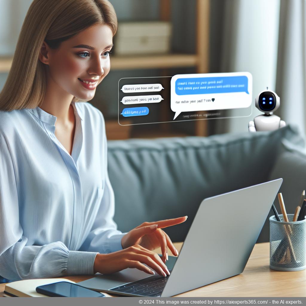 A friendly AI-driven chatbot interface displayed on a modern WordPress website, showcasing enhanced user interaction.