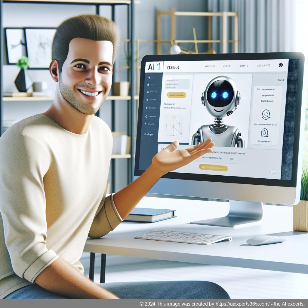 A screenshot showcasing Ailisha's AI Chatbot interface integrated into a WordPress website, demonstrating its features like FAQs and live chat options.