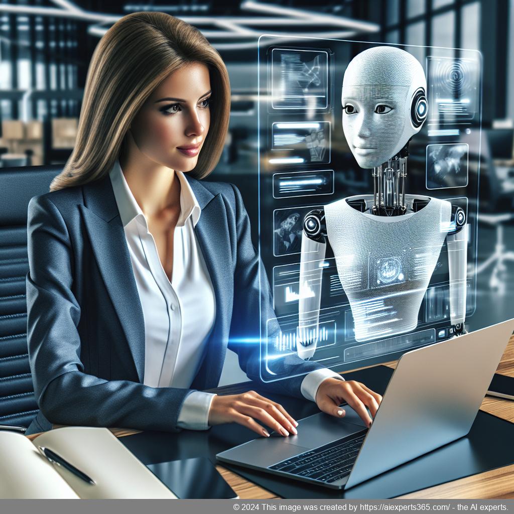 A visually appealing representation of a modern website featuring a friendly AI-driven chatbot interface designed specifically for WordPress users.