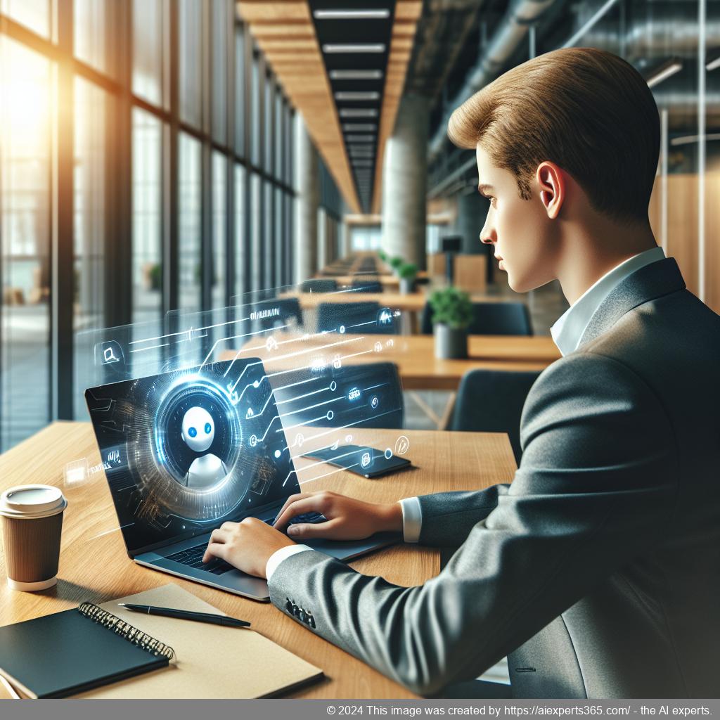 Ailisha's AI Chatbot interface displayed on a laptop screen showcasing its features designed for enhancing customer engagement on WordPress websites.