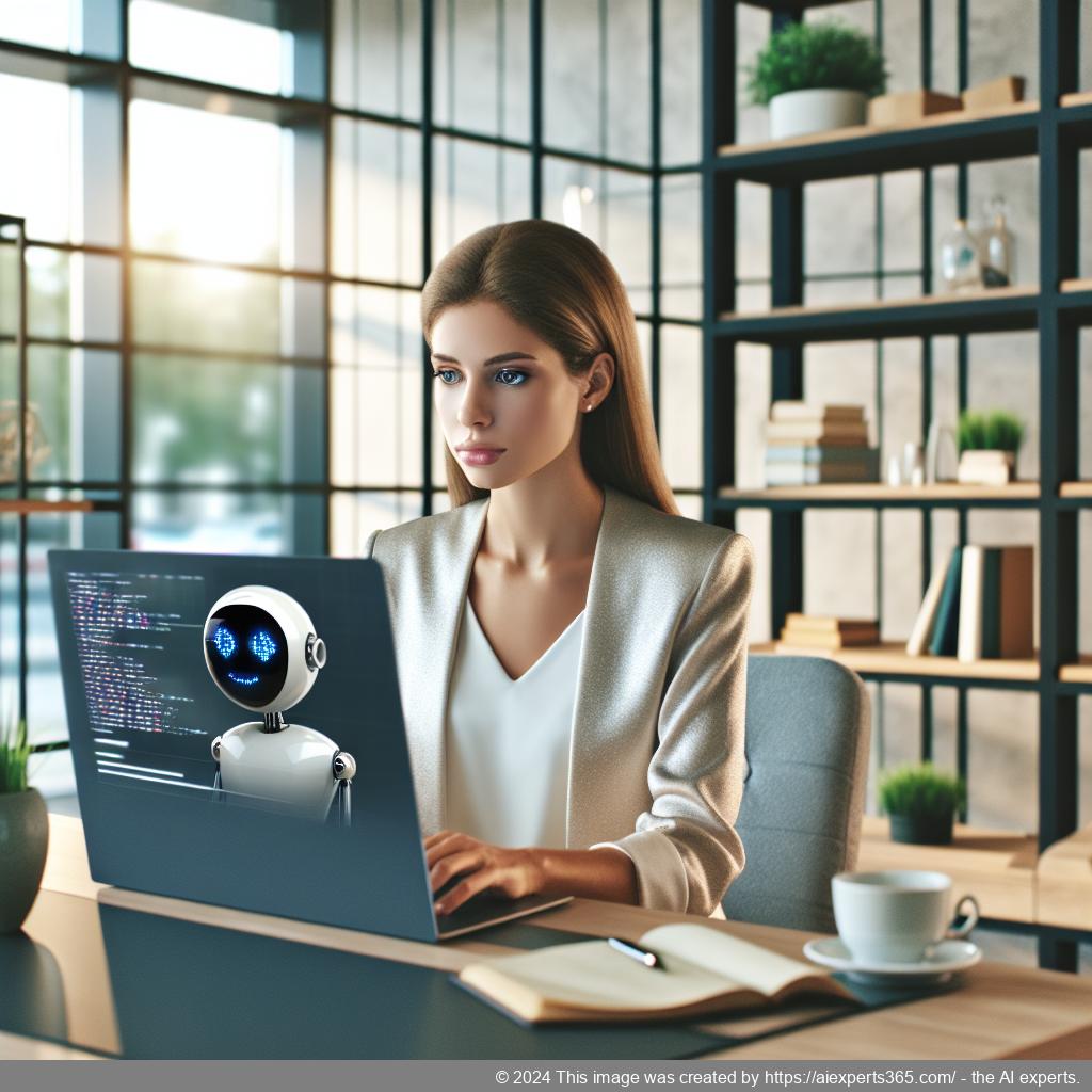A visual representation of a user interacting with a chatbot on a computer screen showcasing the features of the WordPress ChatGPT Chatbot Plugin.