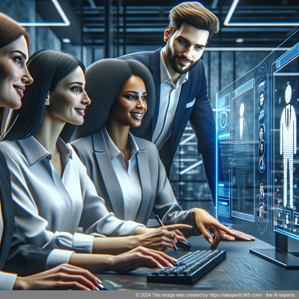 A visual representation of a customized multi-department chatbot interface showcasing various departmental functions.