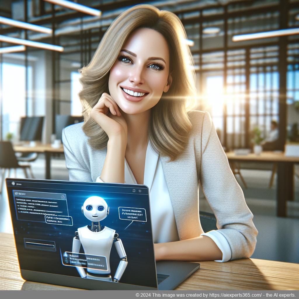 A screenshot showcasing Ailisha's AI Chatbot interface integrated into a WordPress website.