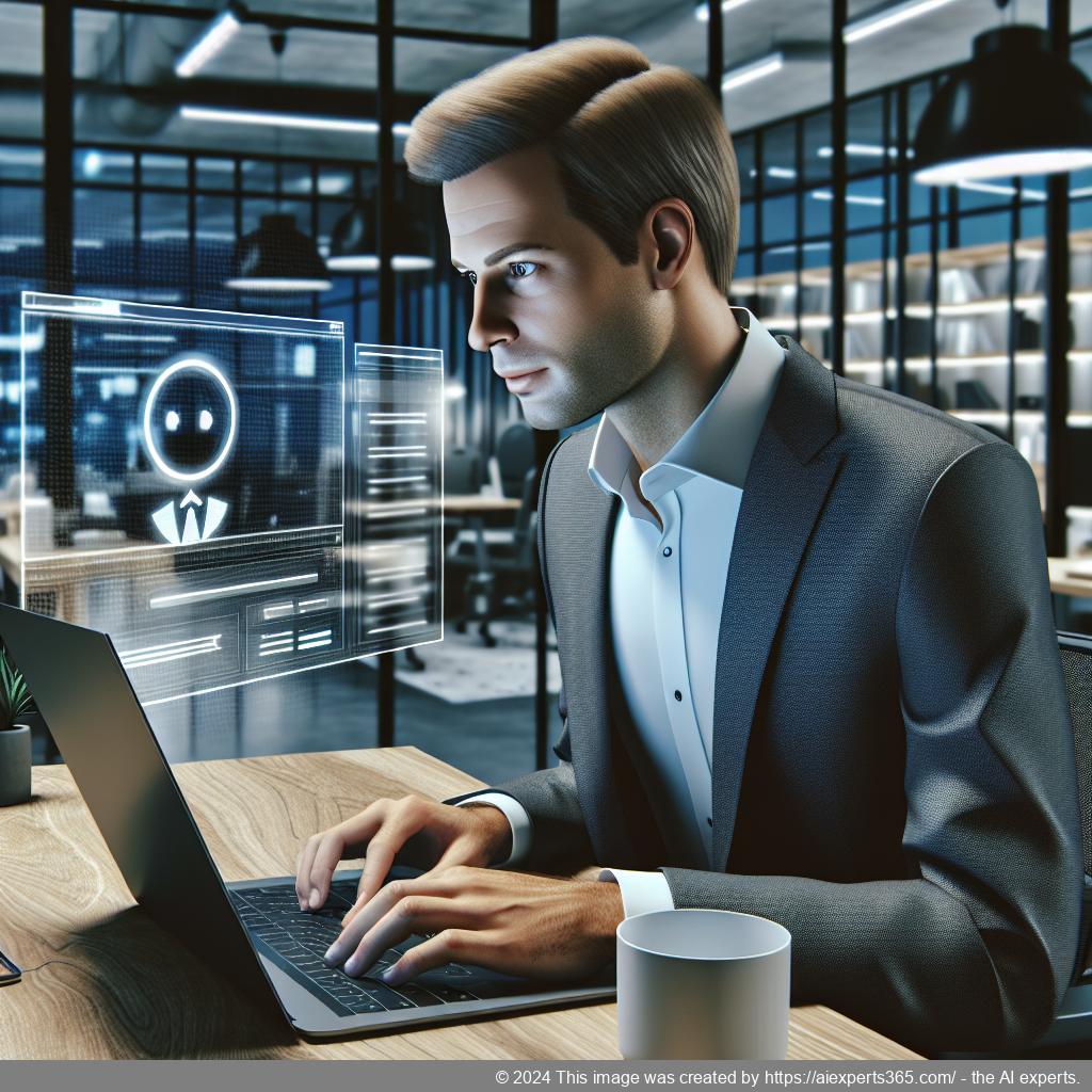 Ailisha's AI Chatbot displayed on a laptop screen showcasing its interface designed for enhancing customer service on WordPress websites.