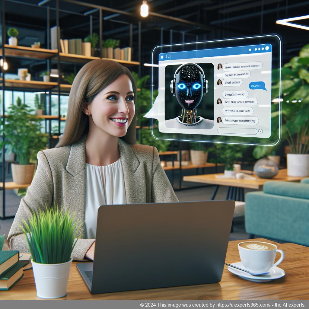A screenshot showcasing Ailisha's AI Chatbot interface integrated into a WordPress website for enhanced customer engagement.