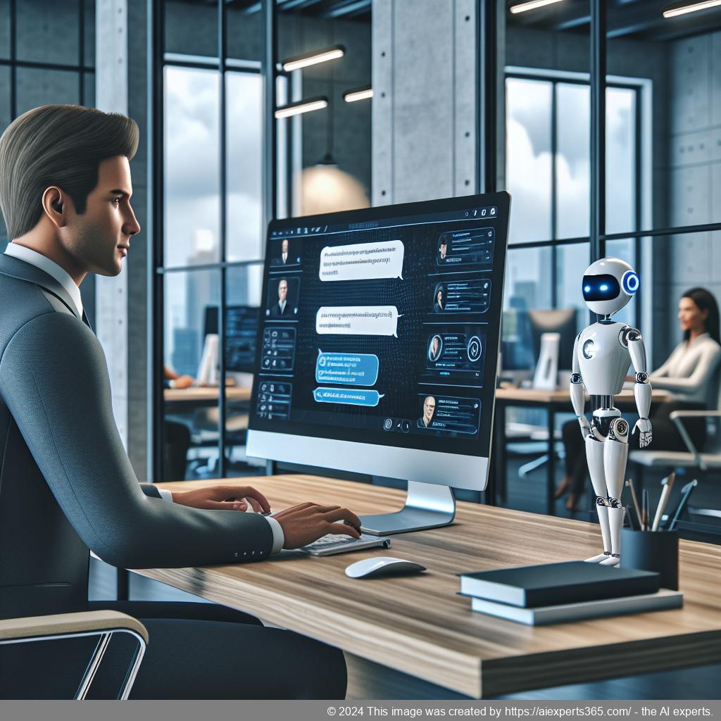 A visual representation of Ailisha's AI Chatbot enhancing customer service on a WordPress website.