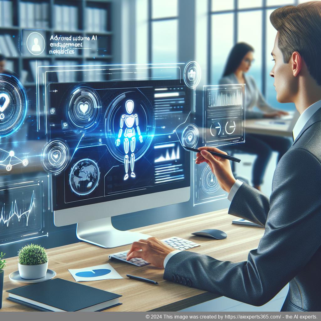 A visual representation of a modern business website featuring a friendly AI chatbot interface designed for enhancing customer engagement.