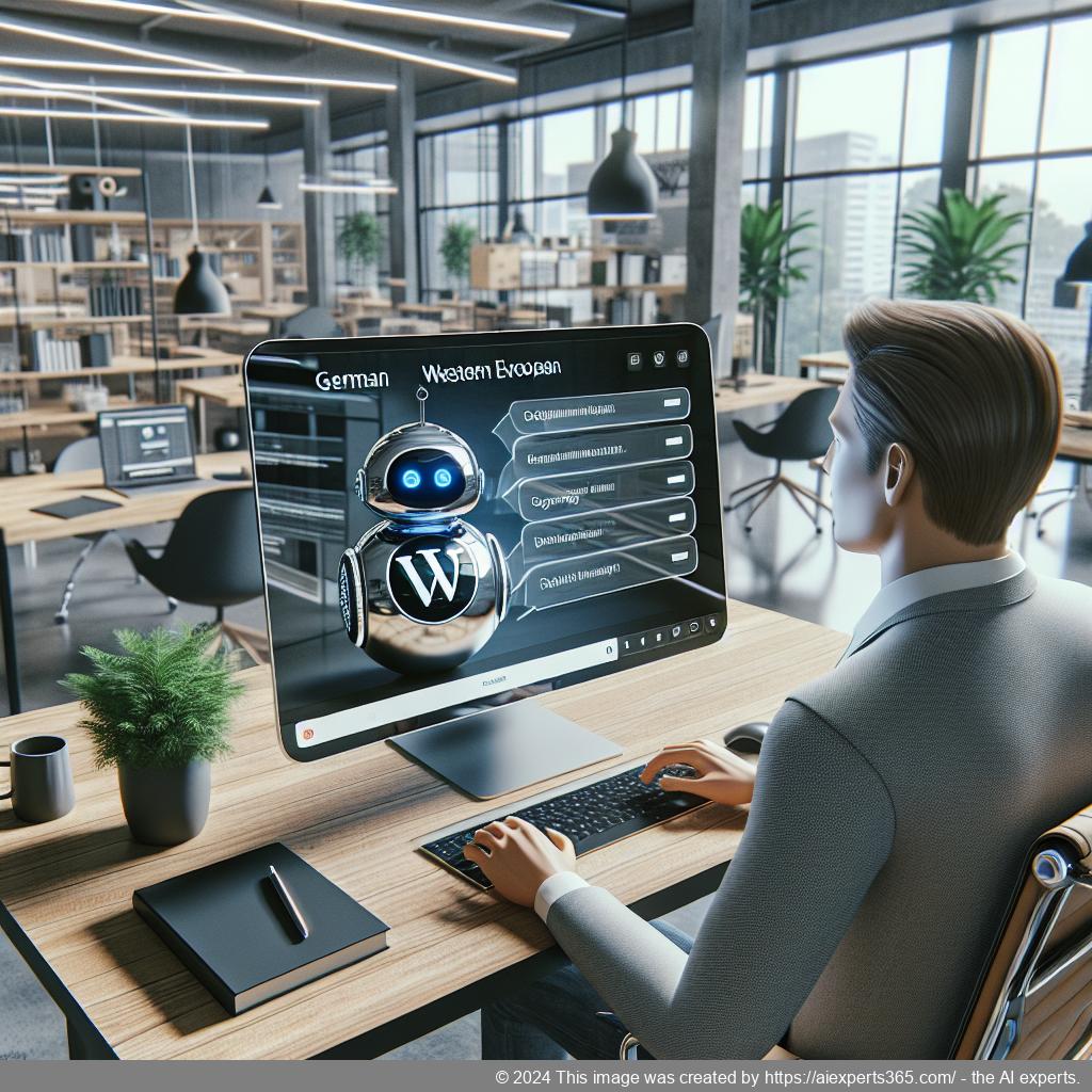 A screenshot showcasing Ailisha's AI Chatbot interface on a WordPress website highlighting its customizable features.