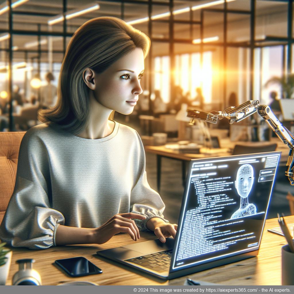 A visual representation of Ailisha’s AI Chatbot showcasing its interface on a laptop screen, symbolizing enhanced customer engagement through advanced customization.