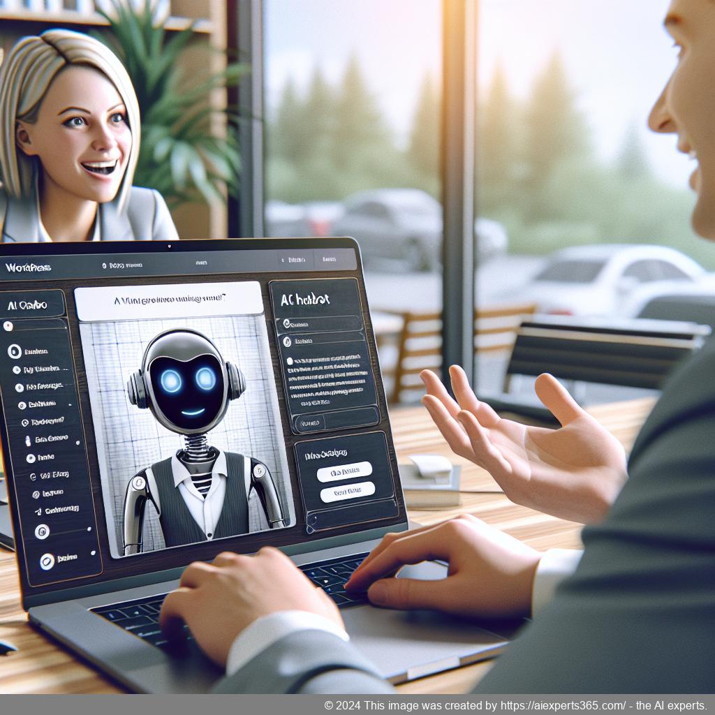 Ailisha's AI Chatbot Plugin Interface showcasing customization options for enhancing user interaction on WordPress websites.