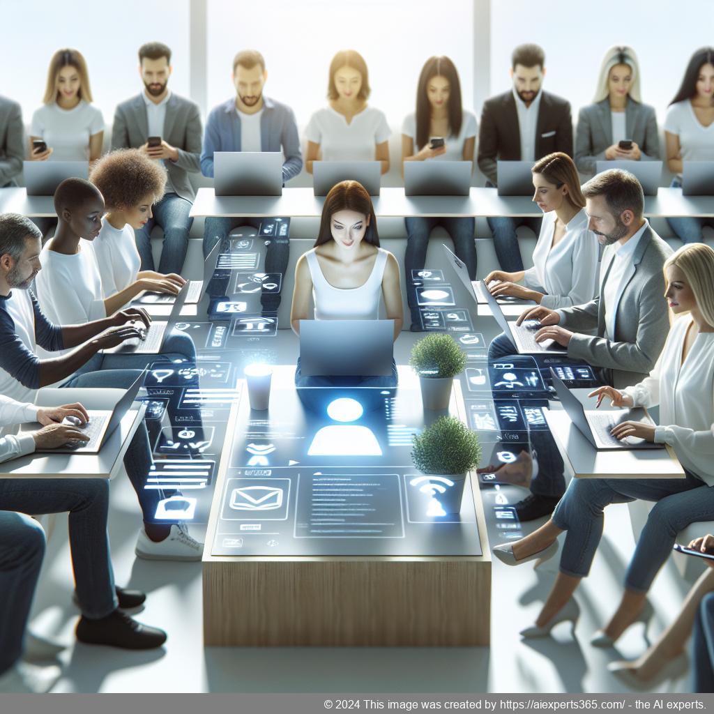 A visually appealing representation of a modern website featuring Ailisha's AI Chatbot as part of an engaging user interface designed for enhanced customer interaction.