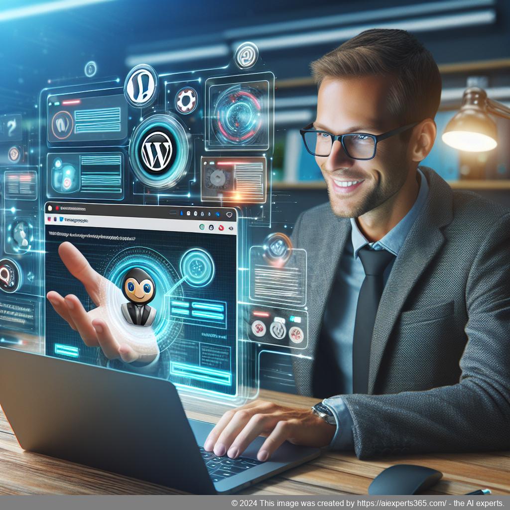 A visual representation of a WordPress ChatGPT chatbot interface showing personalized customer interactions on a website.