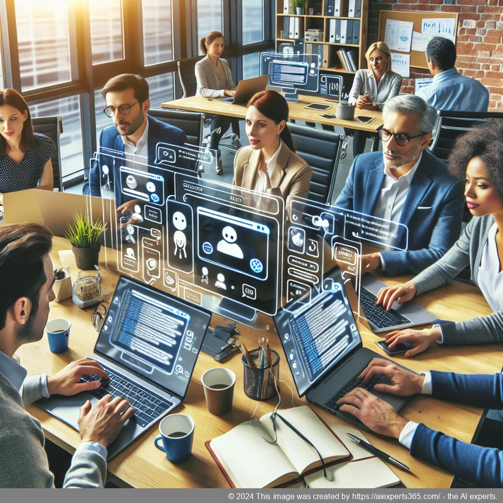 A visual representation showcasing Ailisha's AI Chatbot interface integrated into a modern WordPress website, emphasizing enhanced user interaction.