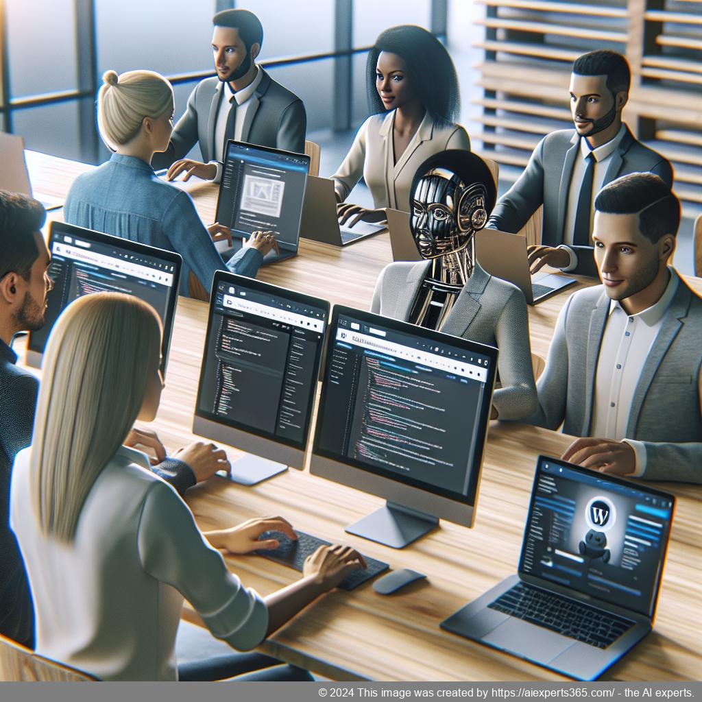 An AI-driven WordPress chatbot providing instant support on a website interface.