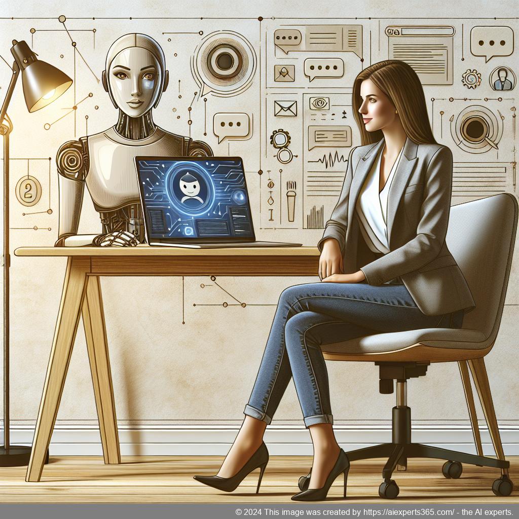 Ailisha's AI Chatbot interface displayed on a laptop screen showcasing its features for enhancing customer engagement on WordPress sites.