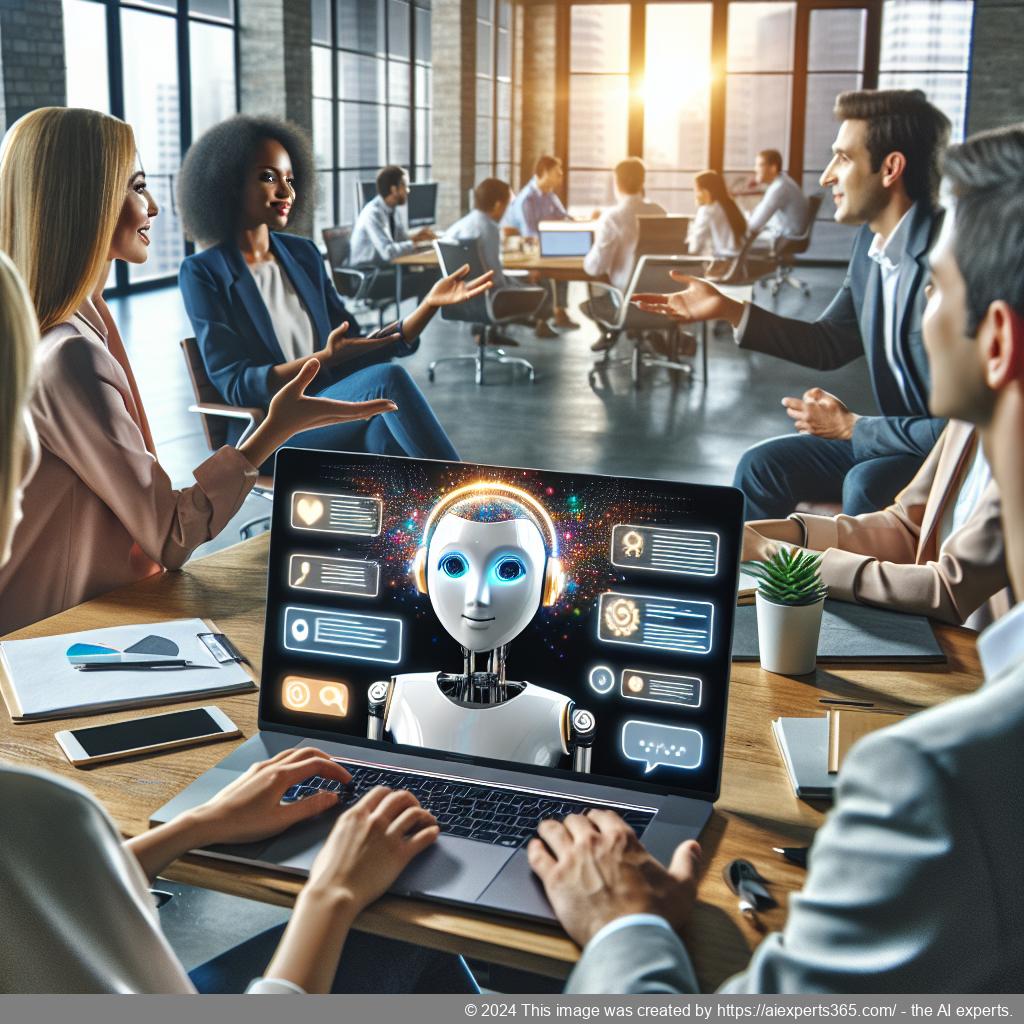 Ailisha's AI Chatbot Plugin displayed on a laptop screen showcasing enhanced customer support features for WordPress websites.