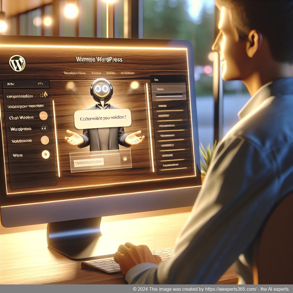 A customizable WordPress chatbot interface showcasing enhanced user interaction features.