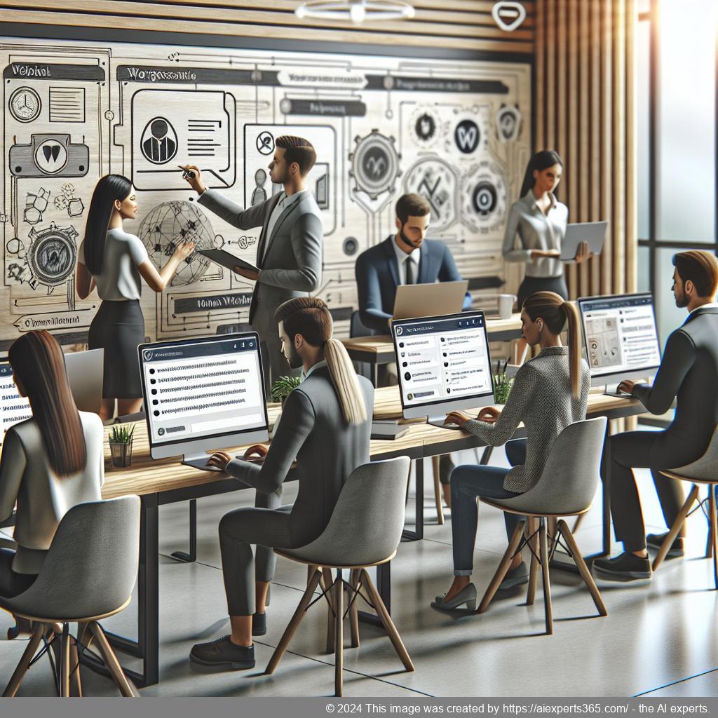 A visual representation of a WordPress chatbot plugin enhancing website communication through AI technology.