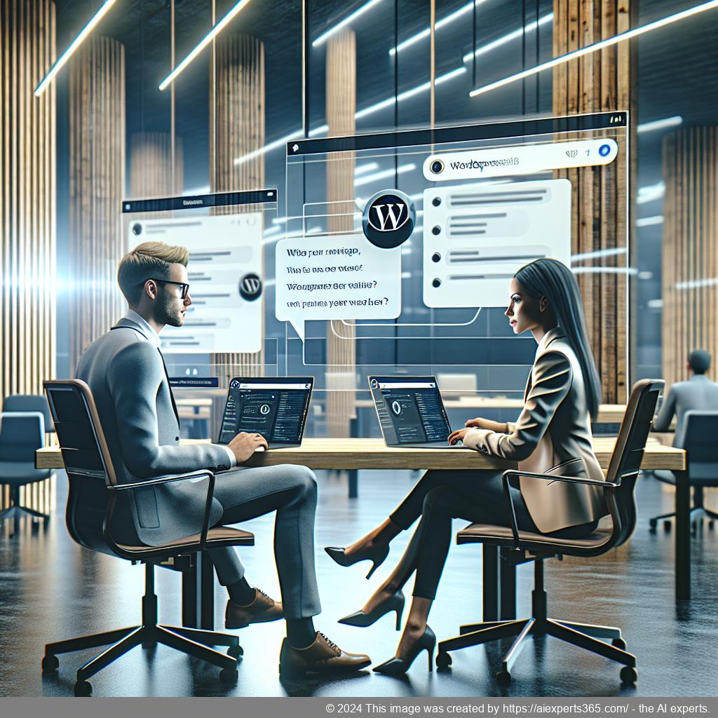 A visual representation of a WordPress chatbot interface showcasing its features designed for enhancing customer engagement.