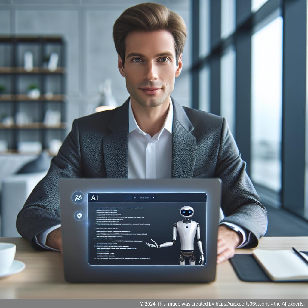 Ailisha's AI Chatbot interface displayed on a laptop screen showcasing its features designed for enhancing customer support on WordPress websites.