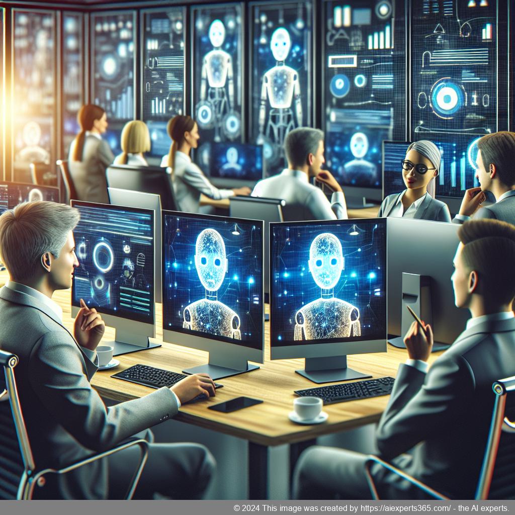 An illustration depicting a successful integration of an AI-driven chatbot on a WordPress website enhancing user experience.