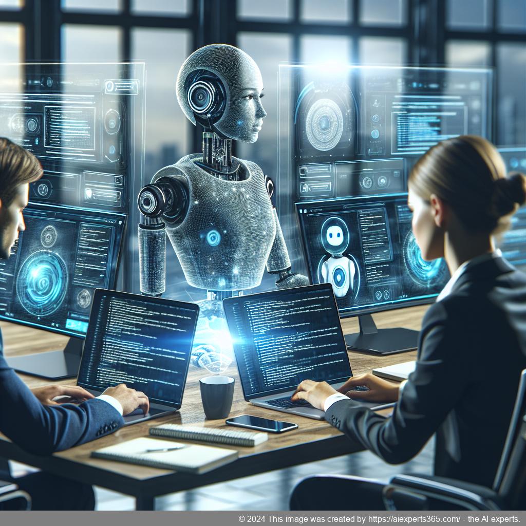 A visually engaging representation of integrating an AI-driven WordPress ChatGPT chatbot into a website interface, showcasing enhanced user interaction.