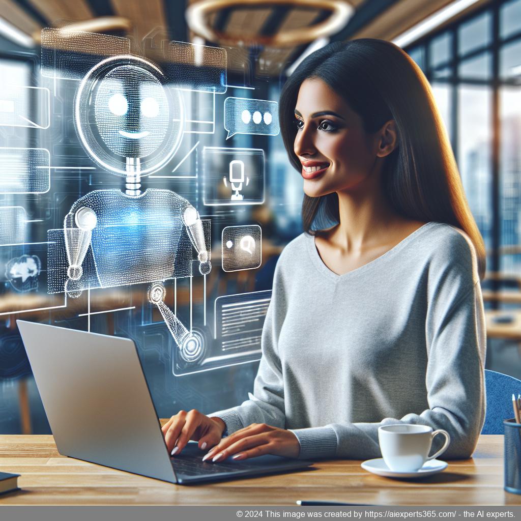 A screenshot showcasing Ailisha's AI Chatbot interface on a WordPress website, highlighting its features such as customizable FAQs and real-time analytics.