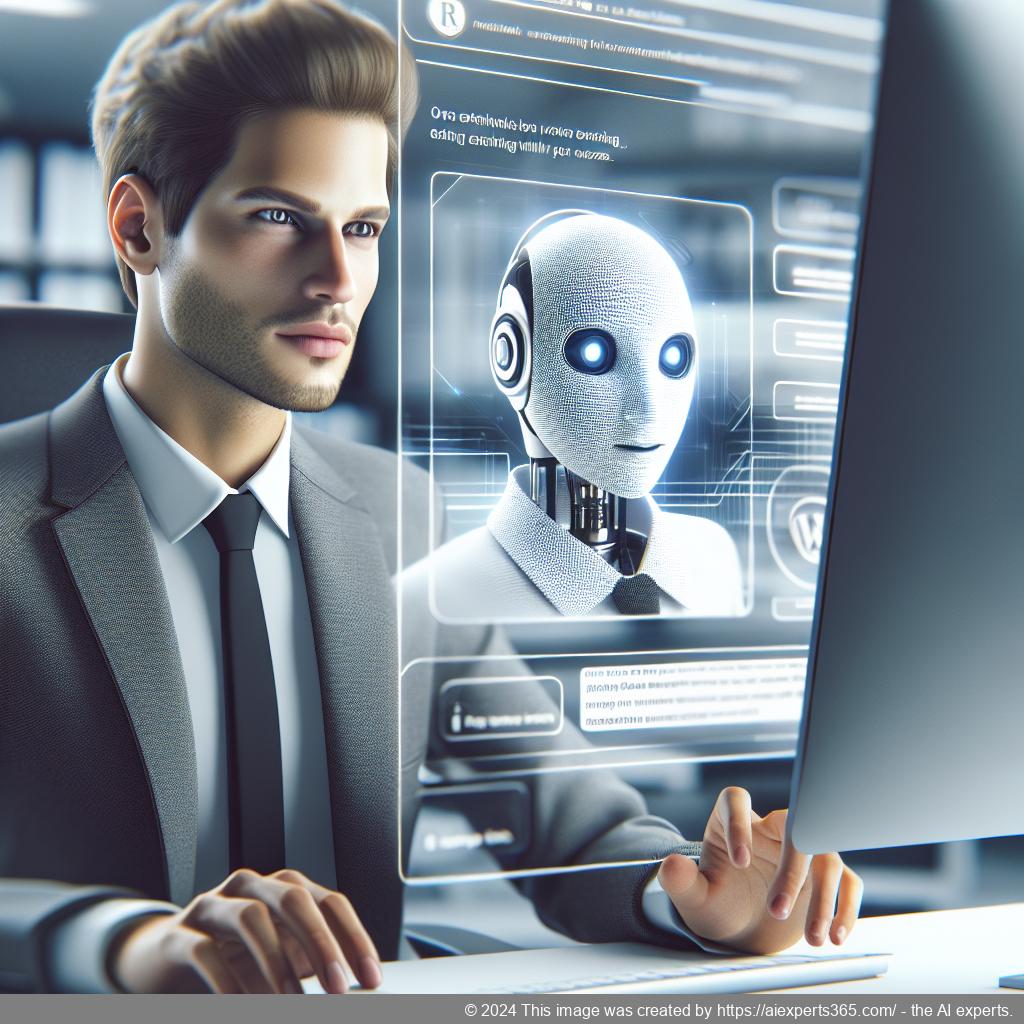 A visual representation showcasing Ailisha's AI Chatbot interface integrated into a WordPress website, highlighting its features and benefits.