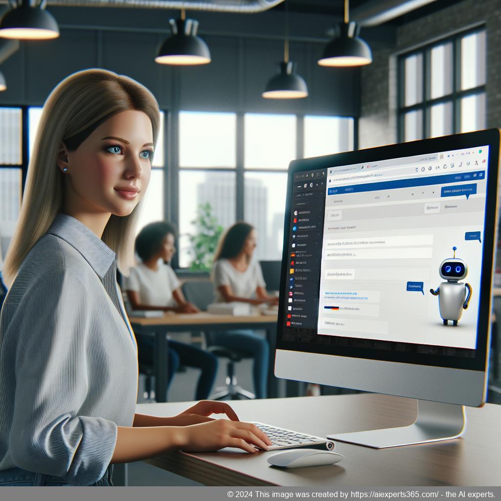 A screenshot showing Ailisha's AI Chatbot interface integrated into a WordPress website.