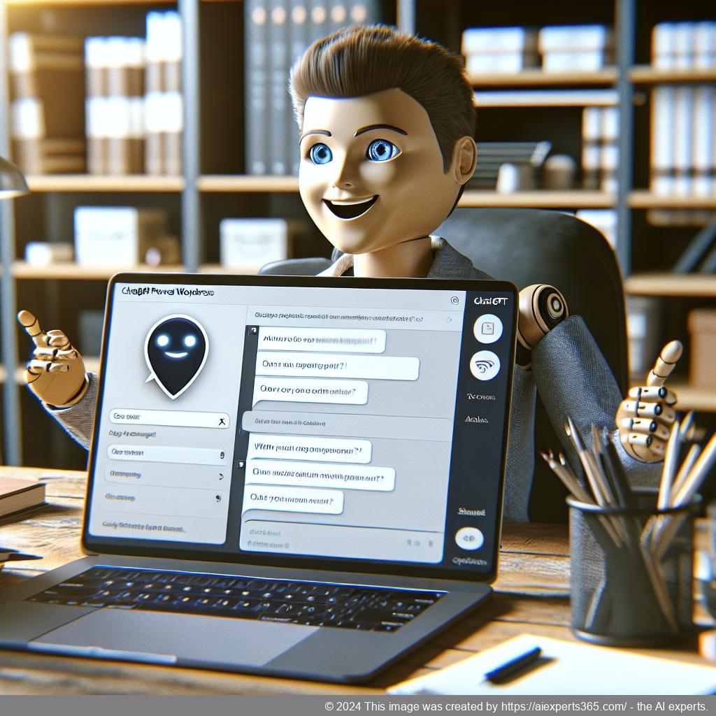A visual representation of a WordPress ChatGPT chatbot interface showcasing seamless customer interaction features.