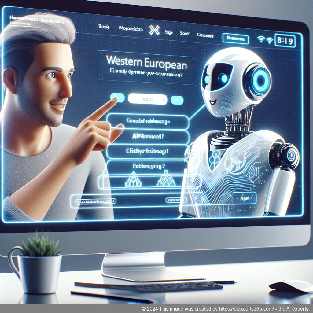 A professional setting showcasing an online store utilizing a WordPress ChatGPT chatbot for enhanced customer interaction.