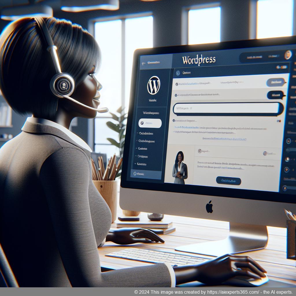 A customizable WordPress ChatGPT chatbot providing real-time assistance on a website.