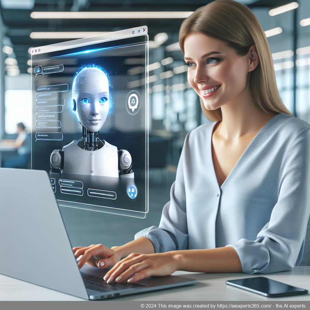 A screenshot showcasing Ailisha's AI Chatbot interface integrated into a WordPress website.