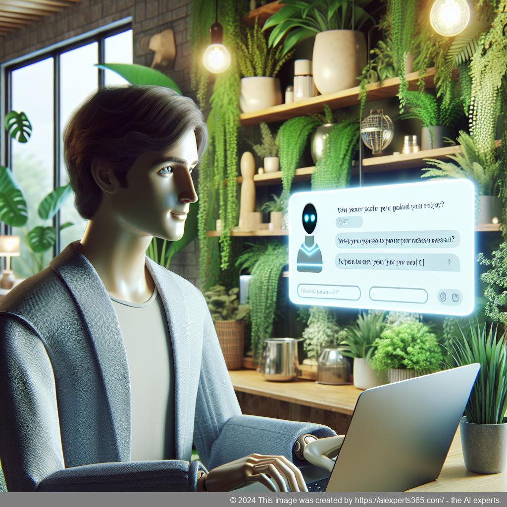 A visual representation of Ailisha's advanced AI Chatbot integrated into a modern e-commerce website showcasing enhanced user interaction.