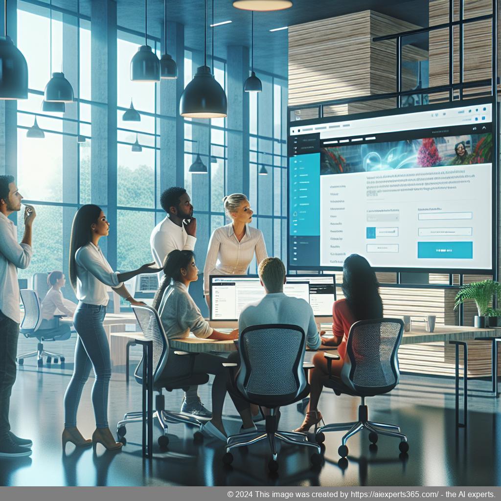 A visual representation showcasing a modern website interface featuring an interactive WordPress chat plugin for enhanced customer engagement.