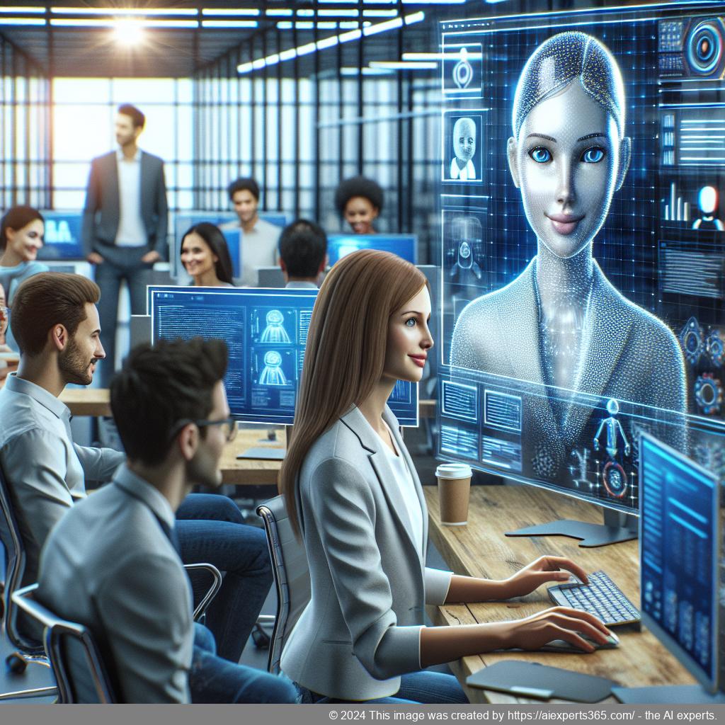 An illustration showing a friendly AI chatbot interface integrated into a WordPress website, enhancing user interaction.