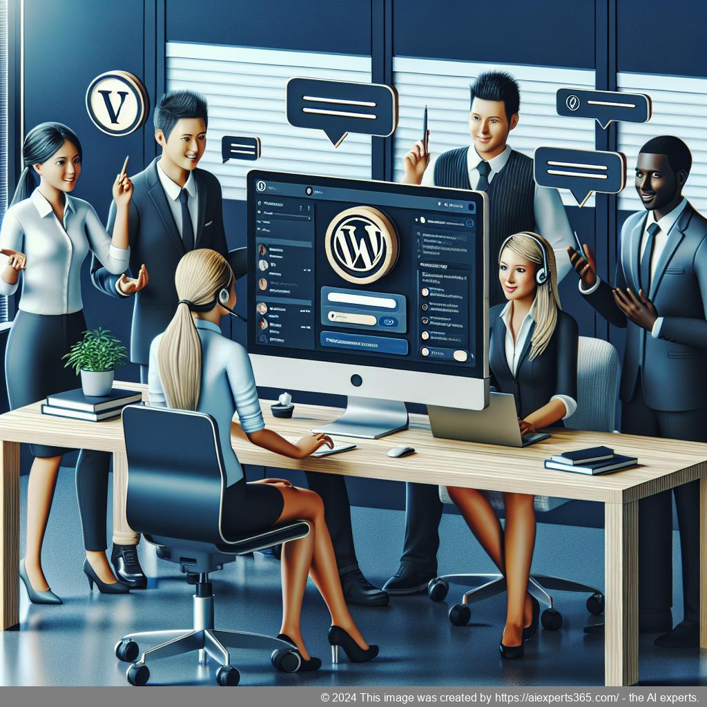 A visual representation of the WordPress ChatGPT chatbot plugin enhancing customer service efficiency through AI technology.