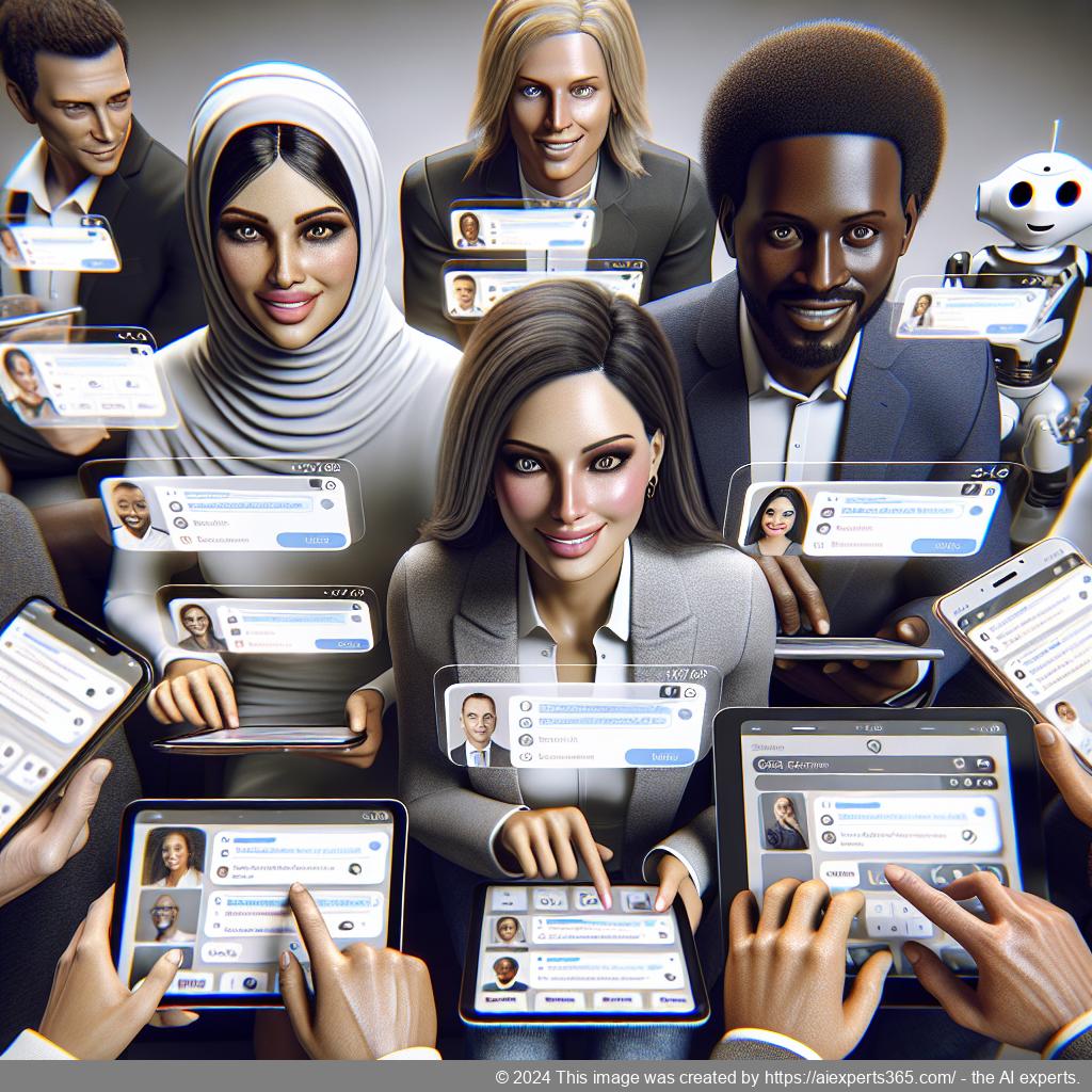 A visually engaging representation of various chatbots designed for enhancing user interaction on WordPress websites.