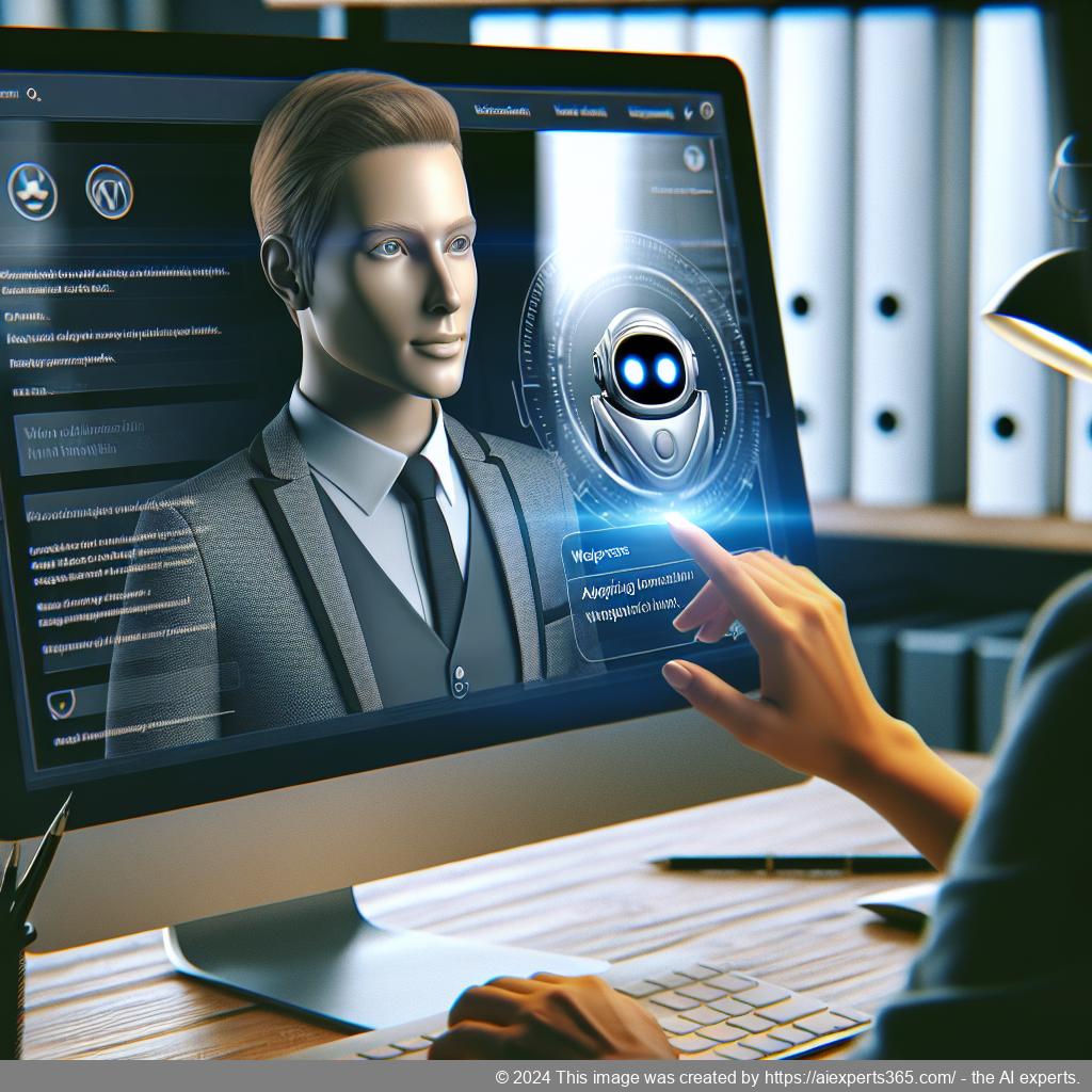 A visual representation of Ailisha's AI Chatbot in action on a WordPress website showcasing enhanced customer interaction.