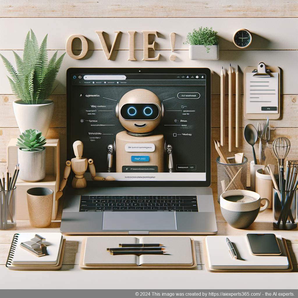 Ailisha's AI Chatbot interface displayed on a modern laptop screen showcasing its interactive features designed for enhancing user engagement on WordPress websites.