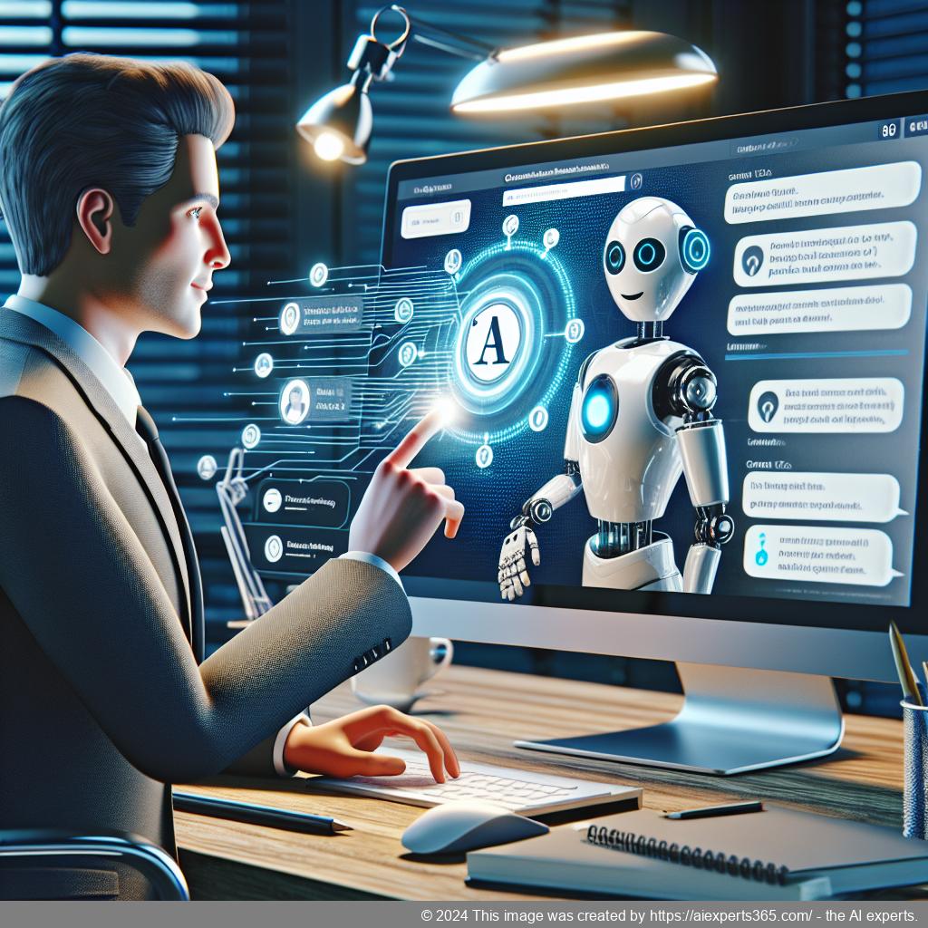 A screenshot showcasing Ailisha's AI Chatbot interface on a WordPress website highlighting its features.