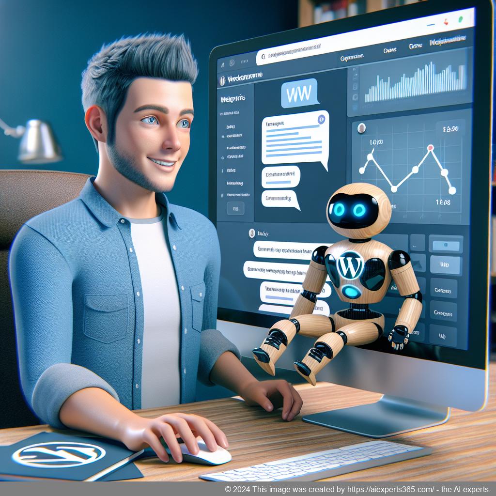 A visual representation of a WordPress ChatGPT chatbot enhancing user engagement through AI-driven conversations.